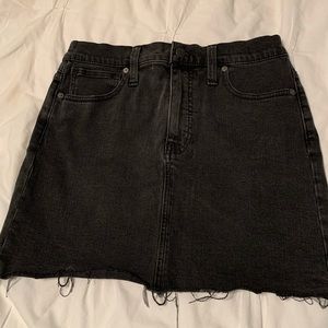 madewell denim skirt